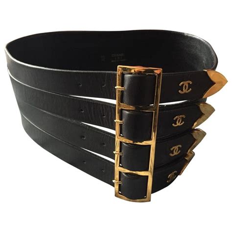 vestiaire chanel belt|Chanel leather belt.